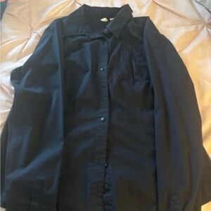 Women’s Black Button-Up Shirt